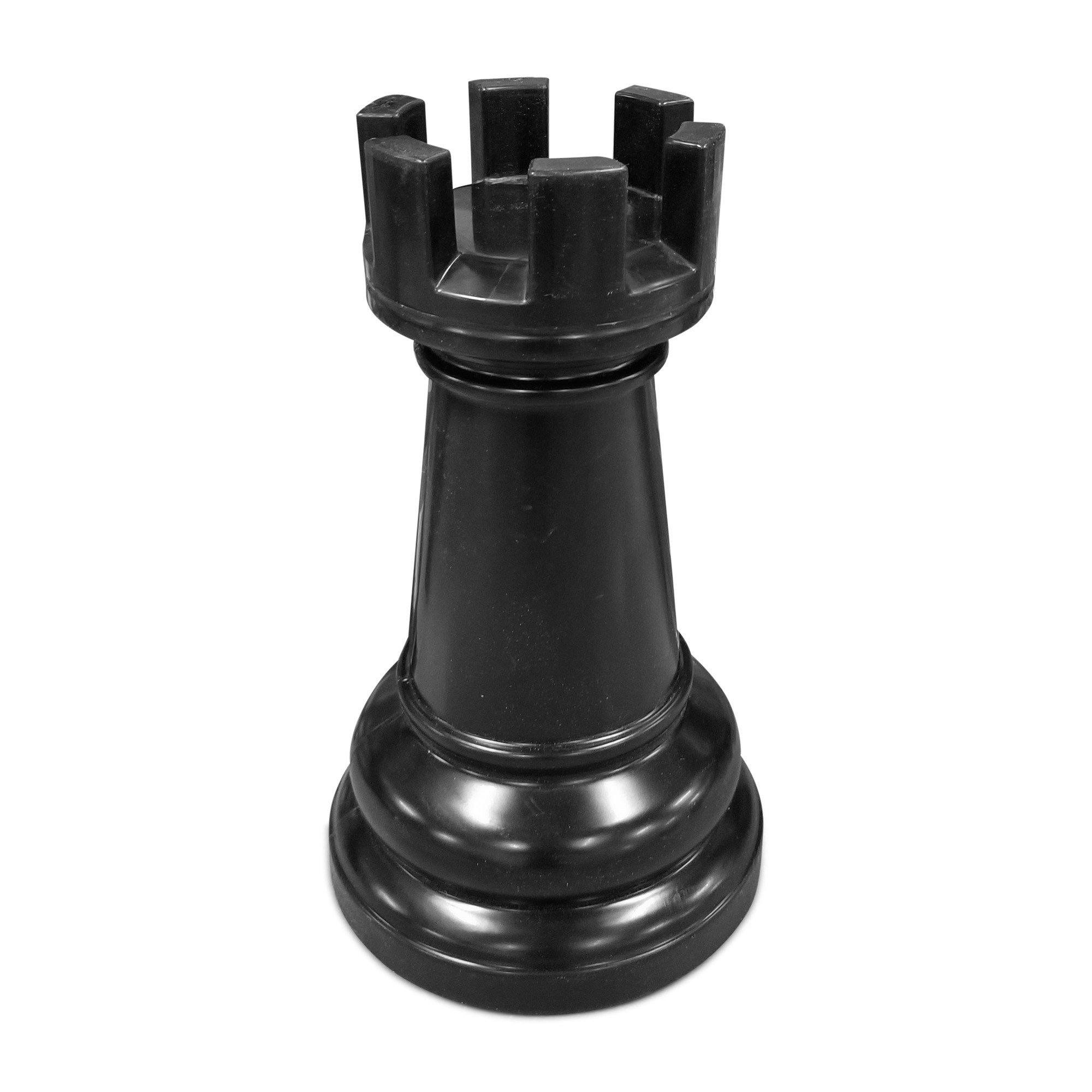  MegaChess Individual Chess Piece - Rook - 16.5 Inches Tall -  Black : Toys & Games