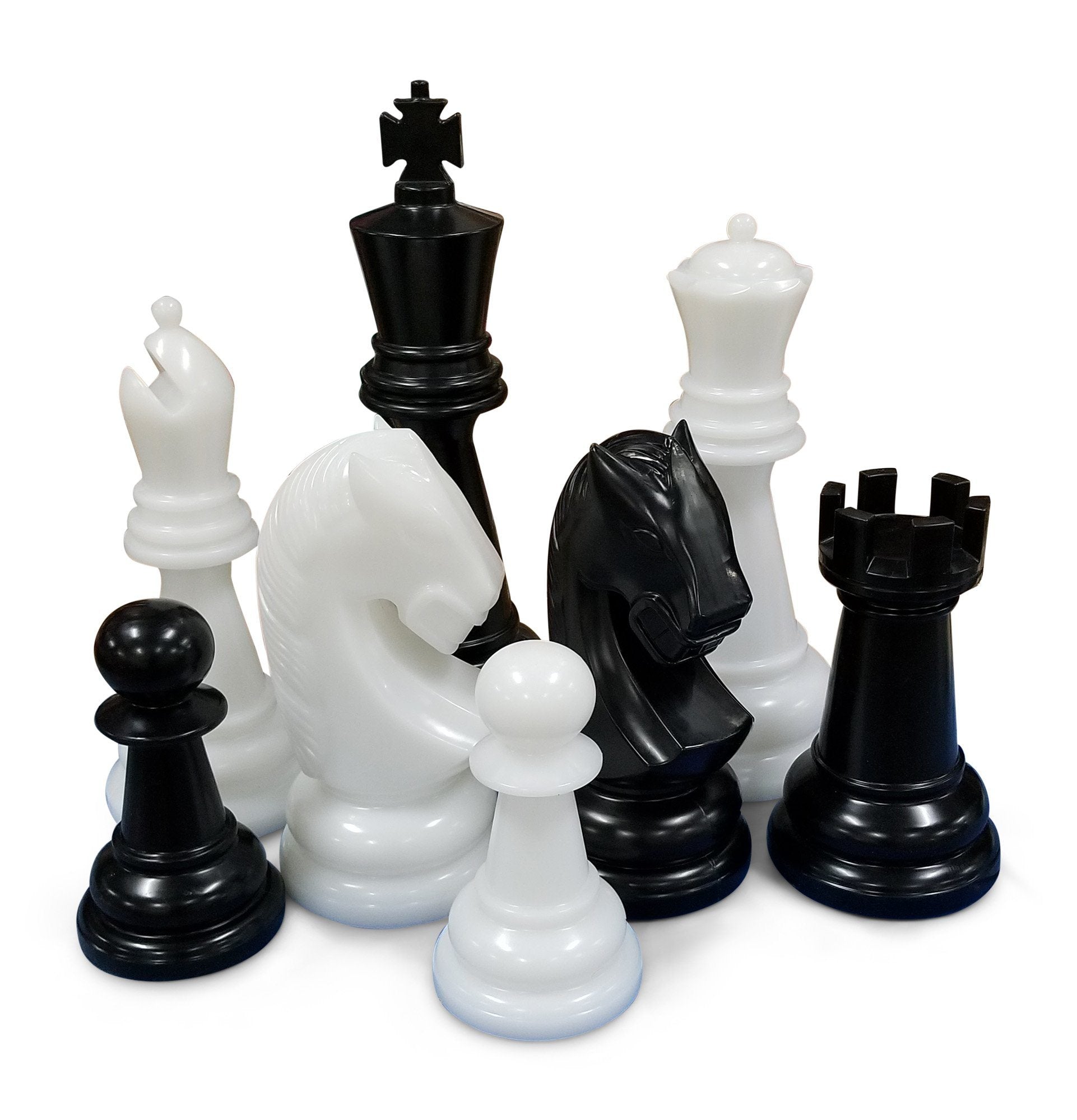 6 Giant Chess Pieces King - Queen - Bishop - Rook - Knight - Pawn