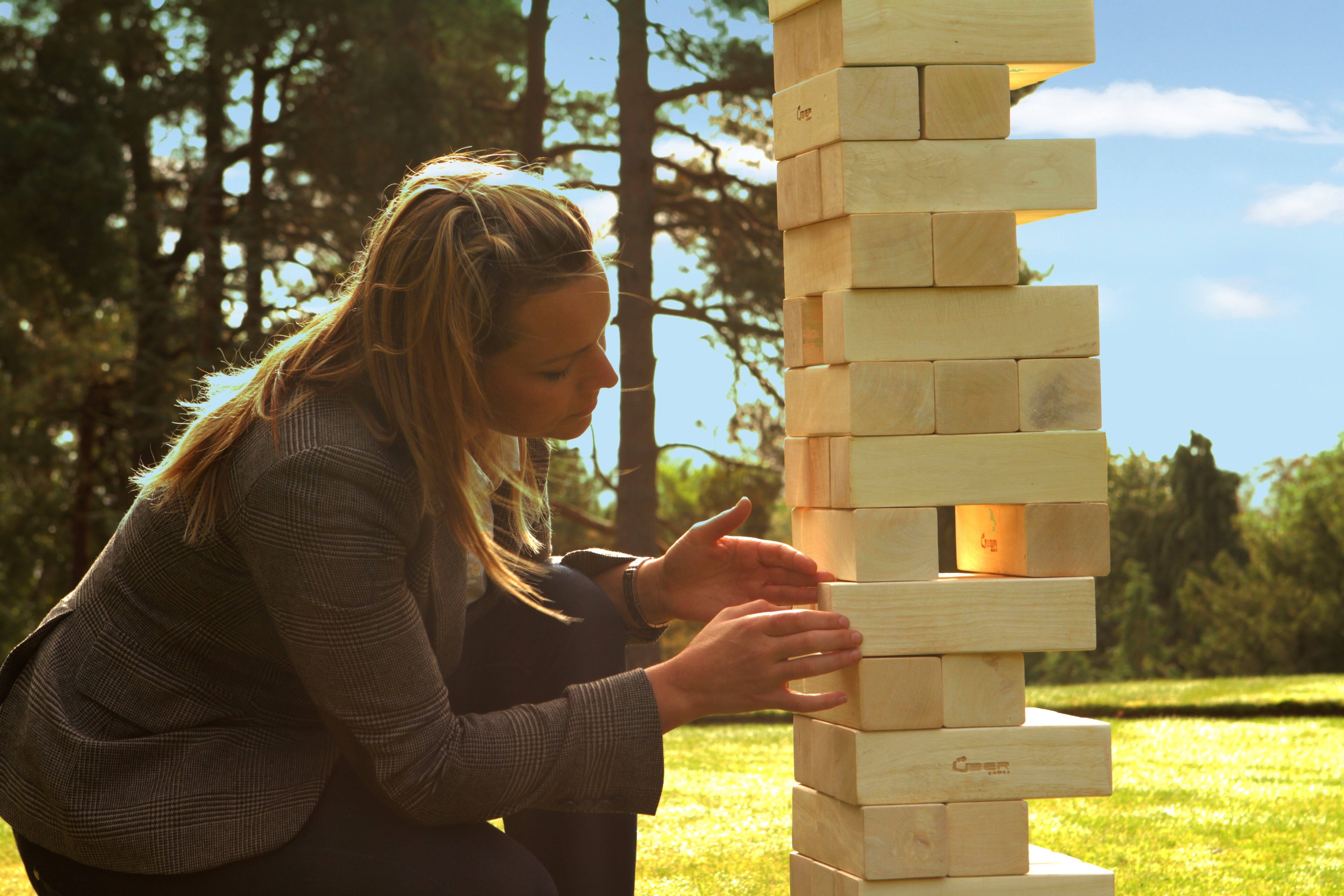 Mega Tumble Tower Hardwood Uber Games