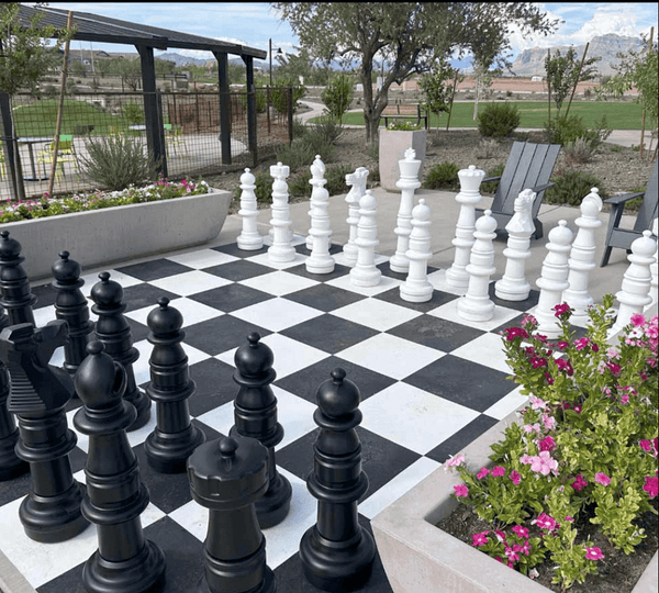 MegaChess 37 Inch Plastic Giant Chess Set Featured at Painted Sky Park