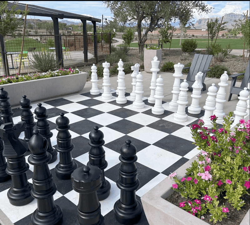 MegaChess 37 Inch Plastic Giant Chess Set Featured at Painted Sky Park