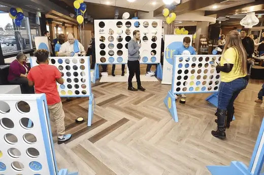 Giant Wooden Connect Four: Perfect for Outdoors