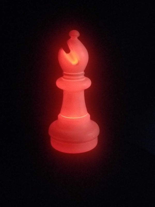 MegaChess 21 Inch LED Bishop Individual Plastic Chess Piece - Multi-Color LED Lights 8 Colors | | MegaChess.com