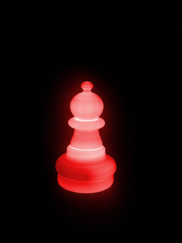 MegaChess 16 Inch LED Pawn Individual Plastic Chess Piece - Multi-Color LED Lights 8 Colors | | MegaChess.com