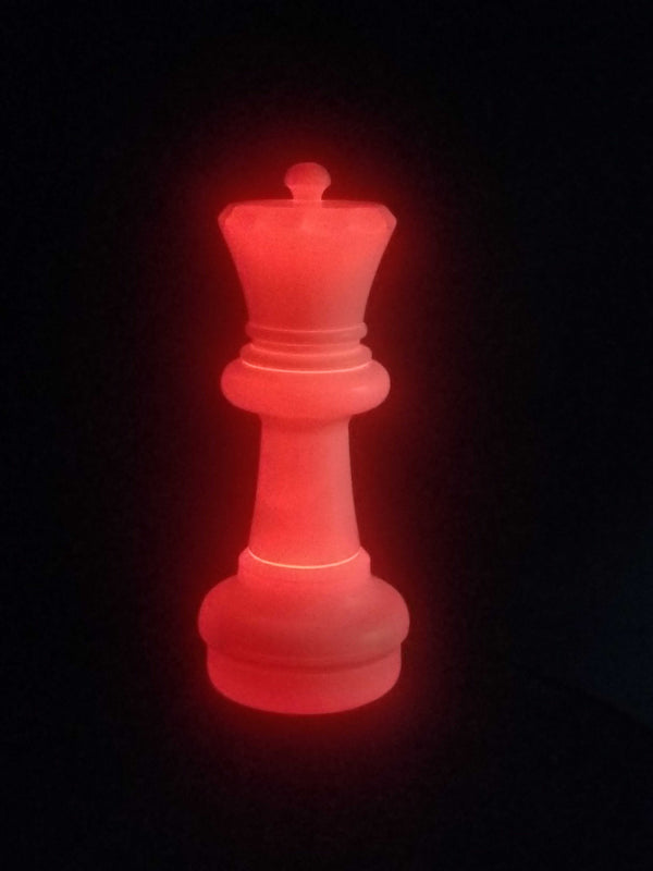 MegaChess 23 Inch LED Queen Individual Plastic Chess Piece - Multi-Color LED Lights 8 Colors | | MegaChess.com