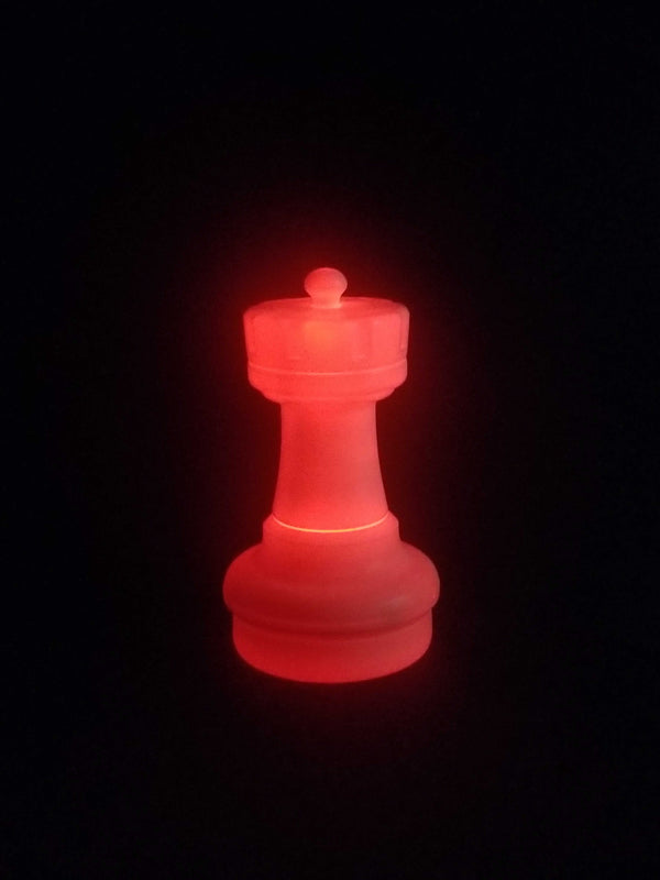 MegaChess 17 Inch LED Rook Individual Plastic Chess Piece - Multi-Color LED Lights 8 Colors | | MegaChess.com