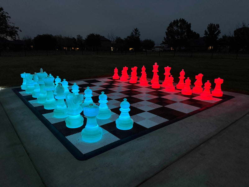 MegaChess 25 Inch Plastic Light-up LED Giant Chess Set | Three Options Available | | MegaChess.com