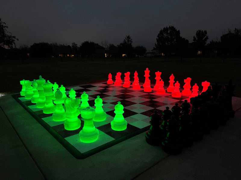 MegaChess 25 Inch Plastic Light-up LED Giant Chess Set | Three Options Available | | MegaChess.com