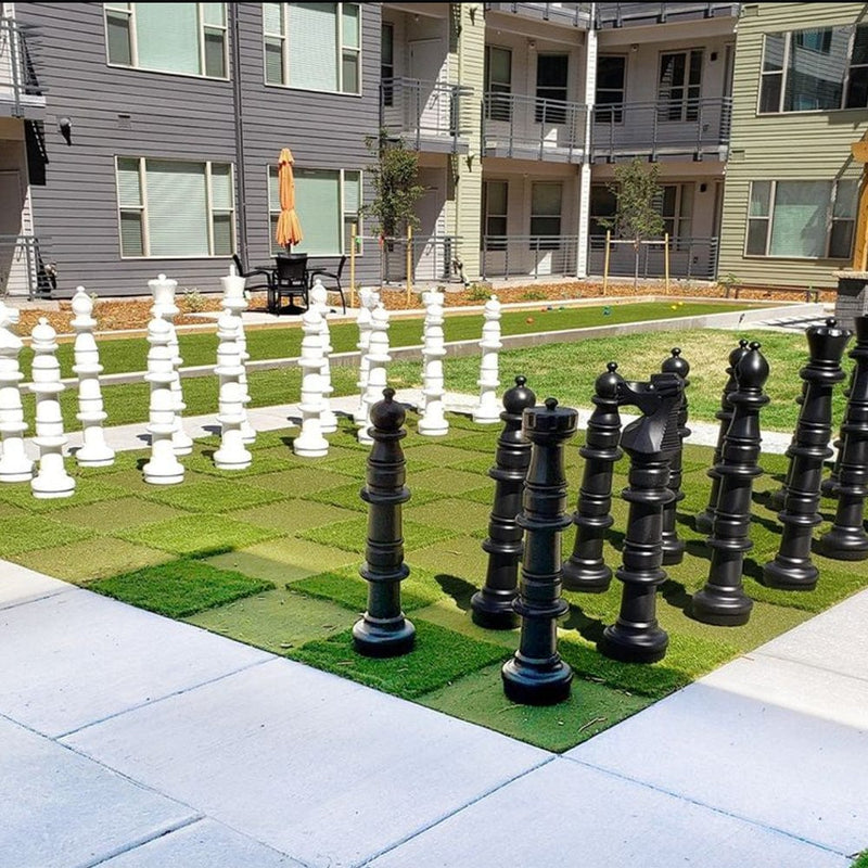 Mega Chess Floor Games Giant Plastic Chess Set | 49 Inch Tall