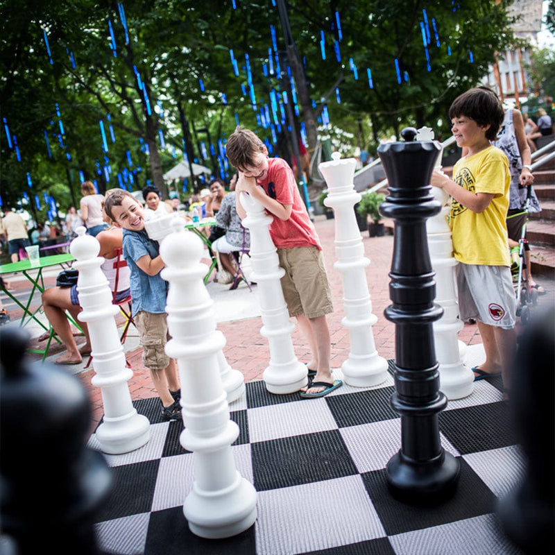 Mega Chess Floor Games Giant Plastic Chess Set | 49 Inch Tall