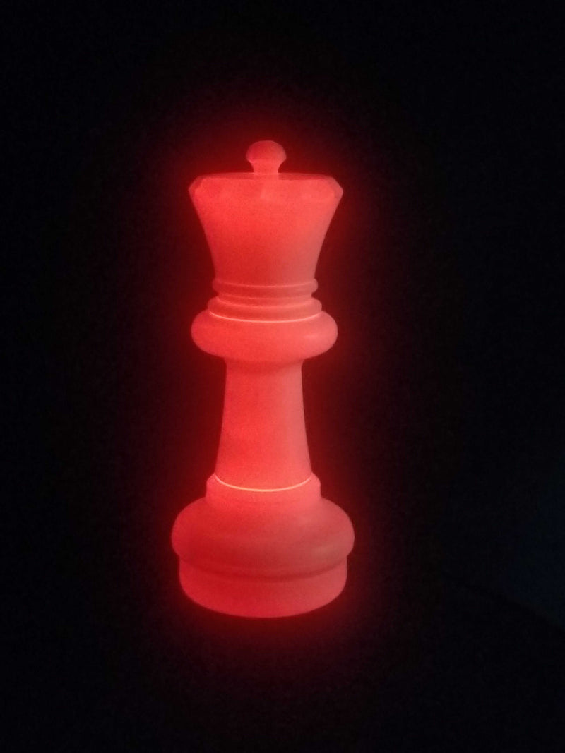 Mega Chess Floor Games MegaChess 23 Inch LED Queen Individual Plastic Chess Piece - Multi-Color LED Lights 8 Colors