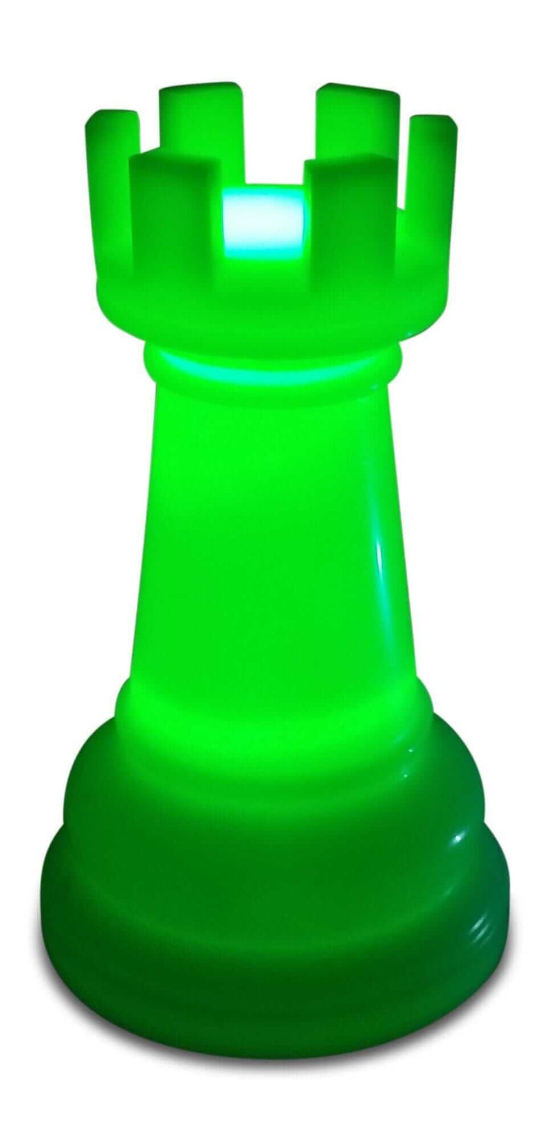 MegaChess Floor Games MegaChess 14 Inch Perfect Rook Light-Up Giant Chess Piece - Multi-Color LED Lights 8 Colors