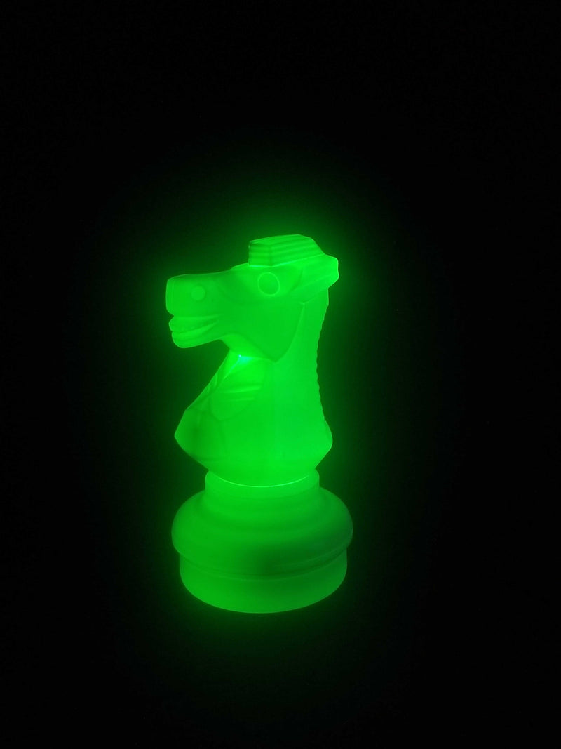 MegaChess Floor Games MegaChess 18 Inch LED Knight Individual Plastic Chess Piece - Multi-Color LED Lights 8 Colors