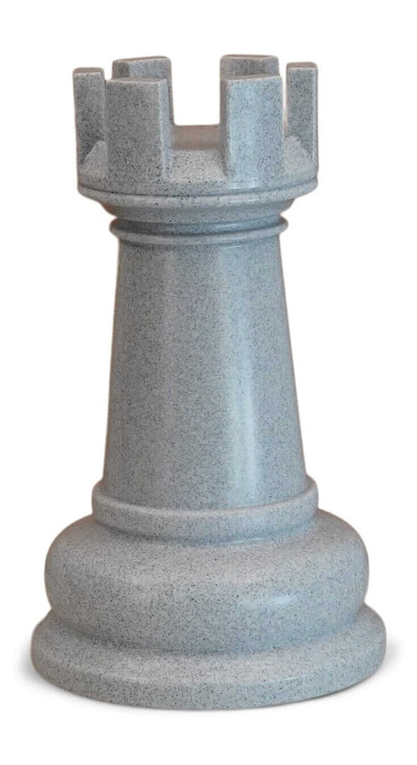 MegaChess Floor Games MegaChess 20 Inch Light Gray Perfect Rook Giant Chess Piece