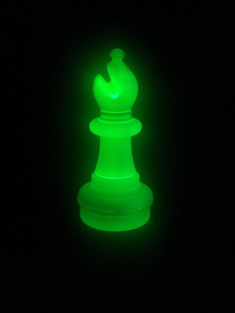 MegaChess Floor Games MegaChess 21 Inch LED Bishop Individual Plastic Chess Piece - Multi-Color LED Lights 8 Colors