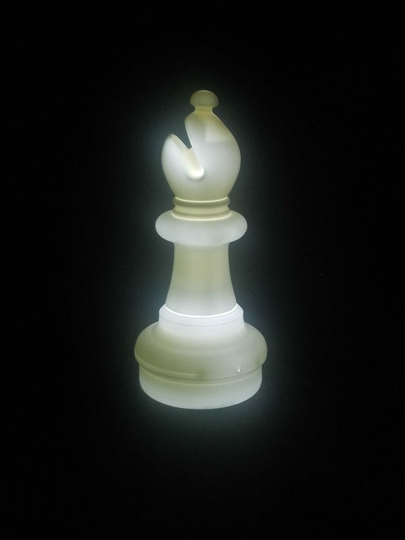 MegaChess Floor Games MegaChess 21 Inch LED Bishop Individual Plastic Chess Piece - Multi-Color LED Lights 8 Colors