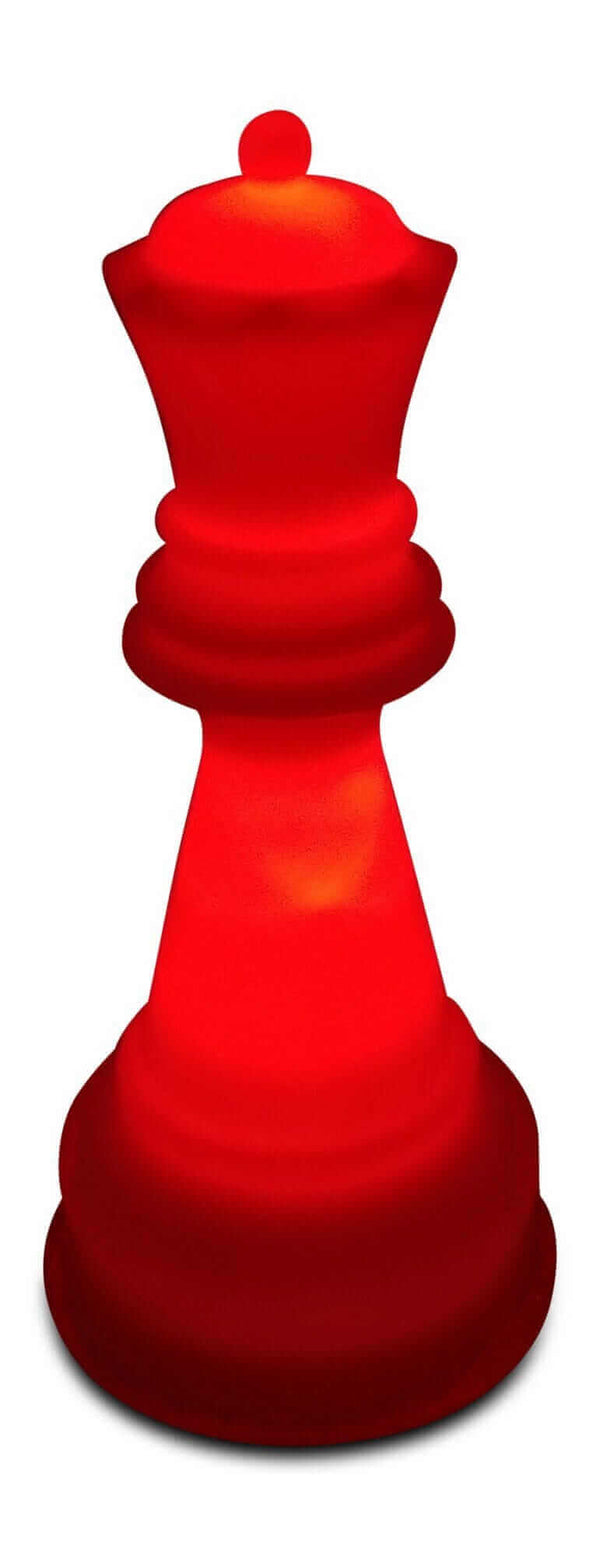 MegaChess Floor Games MegaChess 22 Inch Perfect Queen Light-Up Giant Chess Piece - Multi-Color LED Lights 8 Colors