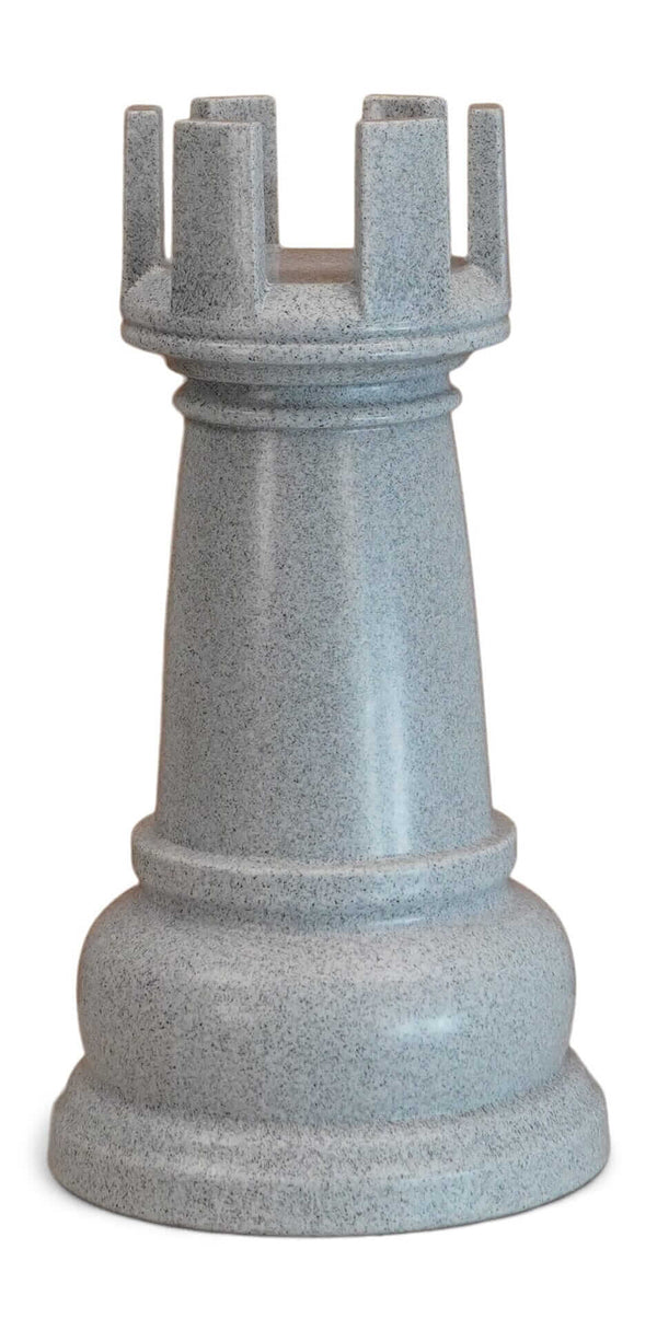 MegaChess Floor Games MegaChess 23 Inch Light Gray Perfect Rook Giant Chess Piece