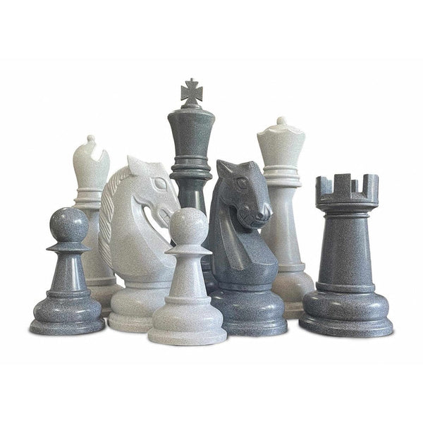 MegaChess Floor Games MegaChess 26 Inch Perfect Giant Chess Set | Light And Dark Gray