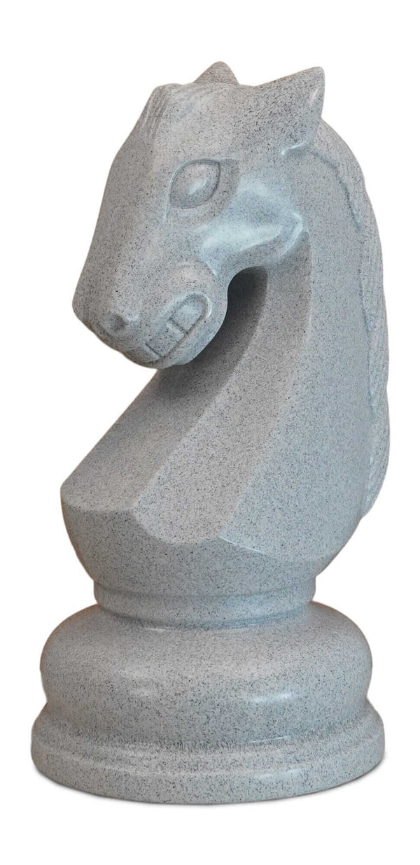 MegaChess Floor Games MegaChess 28 Inch Light Gray Perfect Knight Giant Chess Piece