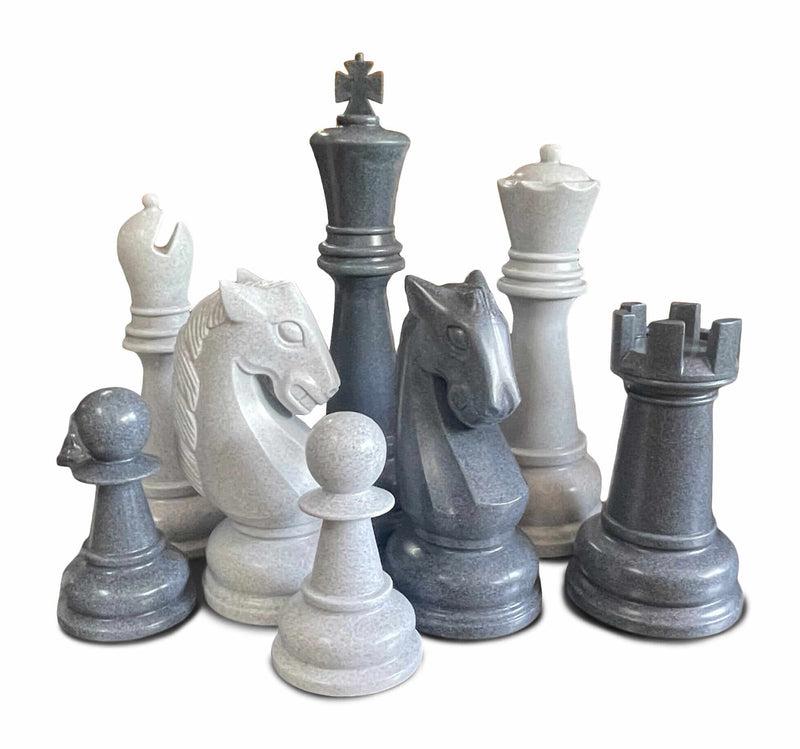 MegaChess Floor Games MegaChess 38 Inch Perfect Chess Set | Light & Dark Gray