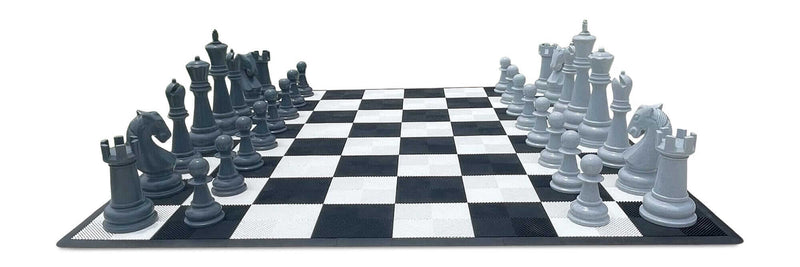 MegaChess Floor Games MegaChess 38 Inch Perfect Chess Set | Light & Dark Gray