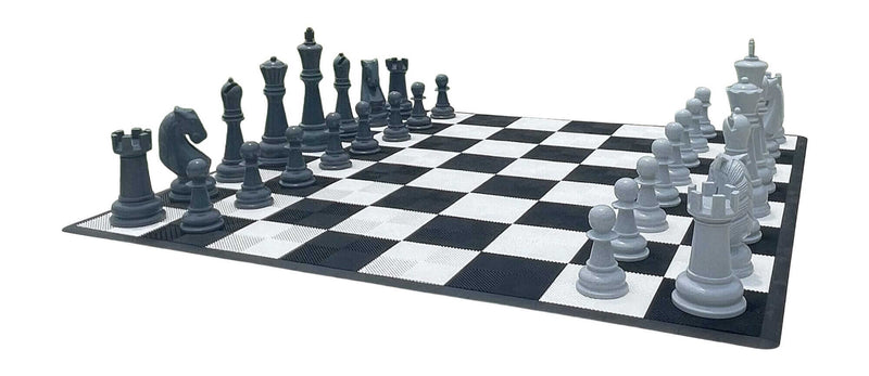 MegaChess Floor Games MegaChess 38 Inch Perfect Chess Set | Light & Dark Gray