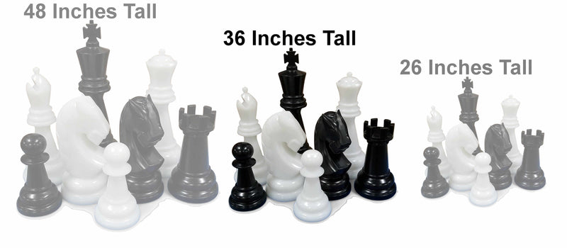 MegaChess Floor Games MegaChess 38 Inch Perfect Chess Set | Light & Dark Gray