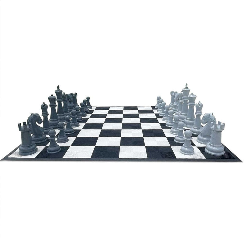 MegaChess Floor Games MegaChess 38 Inch Perfect Chess Set | Light & Dark Gray