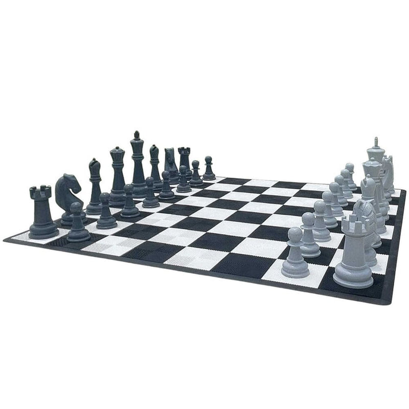 MegaChess Floor Games MegaChess 38 Inch Perfect Chess Set | Light & Dark Gray