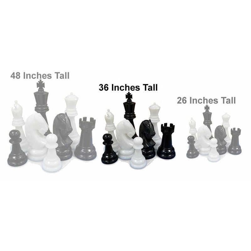 MegaChess Floor Games MegaChess 38 Inch Perfect Chess Set | Light & Dark Gray