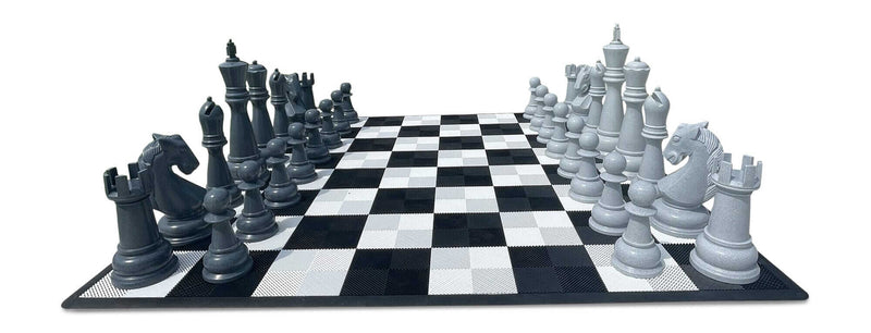 MegaChess Floor Games MegaChess 48 Inch Perfect Chess Set | Light & Dark Gray