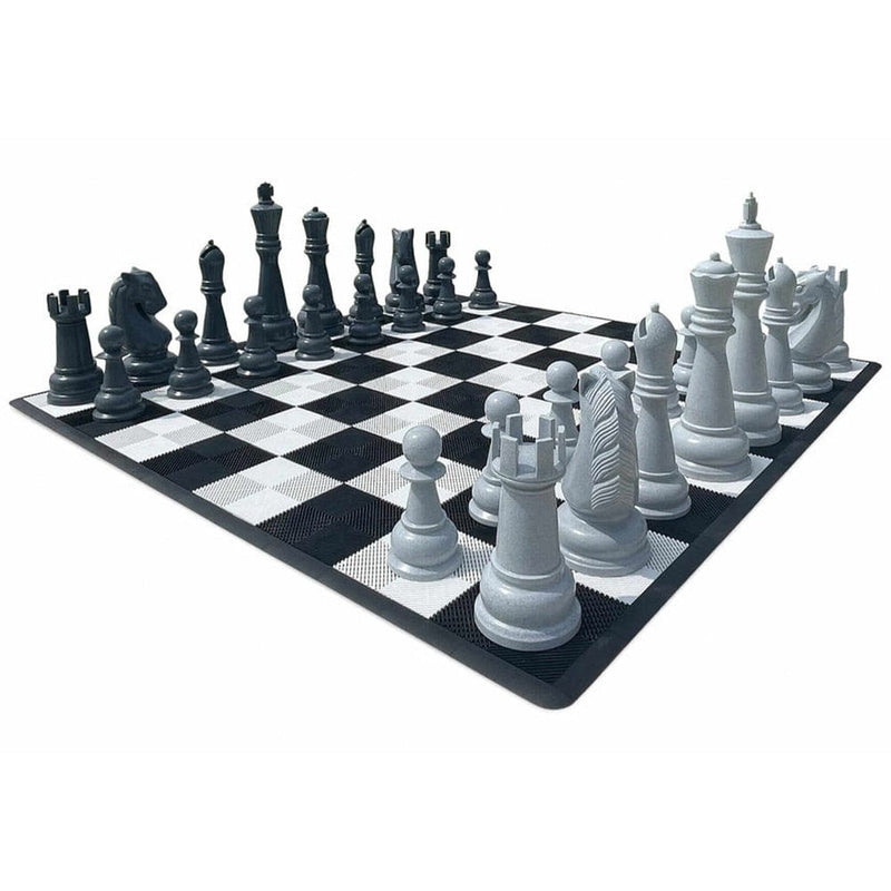 MegaChess Floor Games MegaChess 48 Inch Perfect Chess Set | Light & Dark Gray