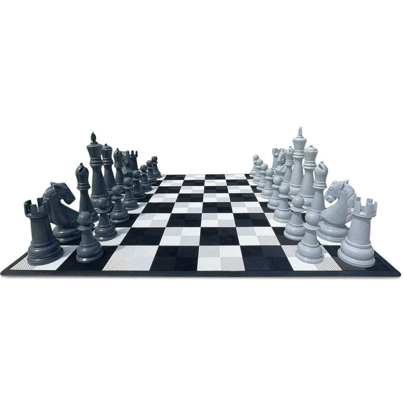 MegaChess Floor Games MegaChess 48 Inch Perfect Chess Set | Light & Dark Gray