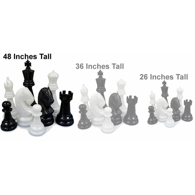 MegaChess Floor Games MegaChess 48 Inch Perfect Chess Set | Light & Dark Gray