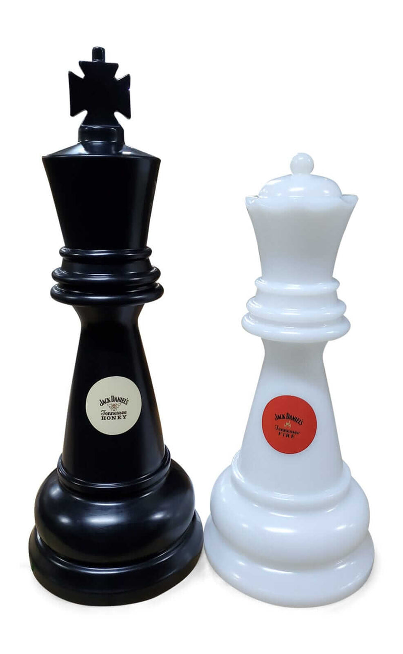 MegaChess Floor Games MegaChess Personalized 26 Inch Perfect Chess Set - Light And Dark Gray