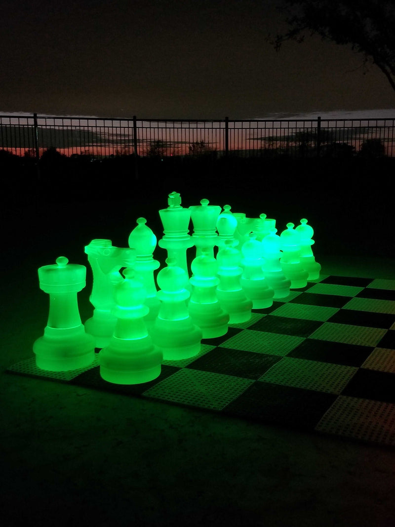 MegaChess MegaChess 25 Inch Plastic Light-up LED Giant Chess Set | Three Options Available