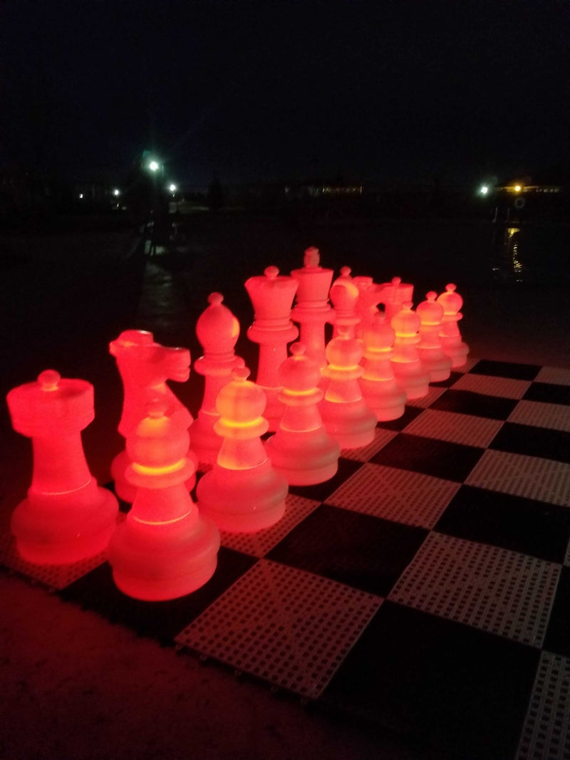 MegaChess MegaChess 25 Inch Plastic Light-up LED Giant Chess Set | Three Options Available