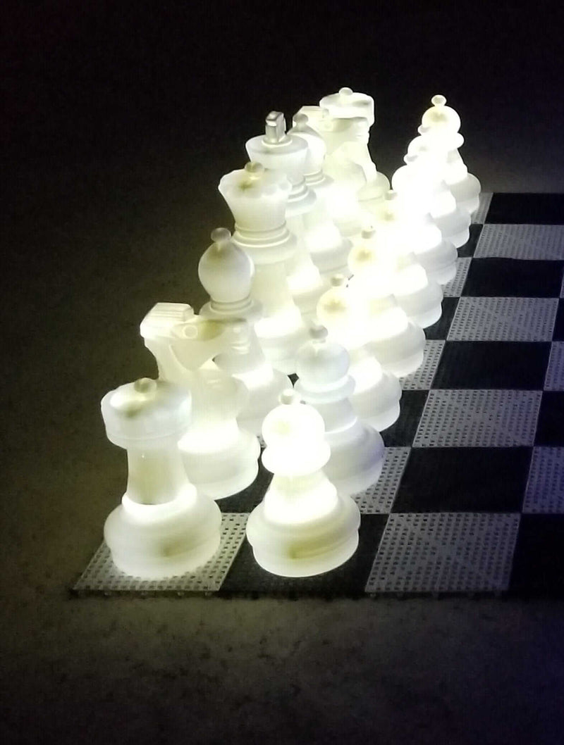 MegaChess MegaChess 25 Inch Plastic Light-up LED Giant Chess Set | Three Options Available