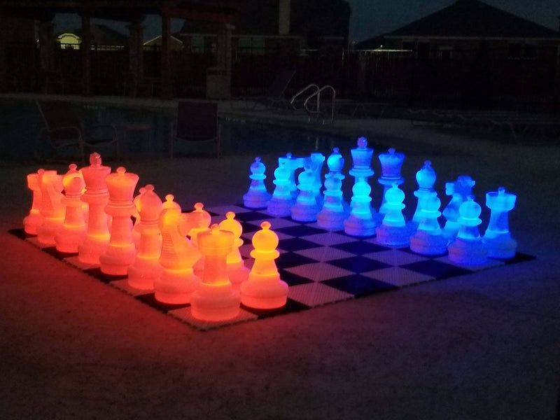 MegaChess MegaChess 25 Inch Plastic Light-up LED Giant Chess Set | Three Options Available