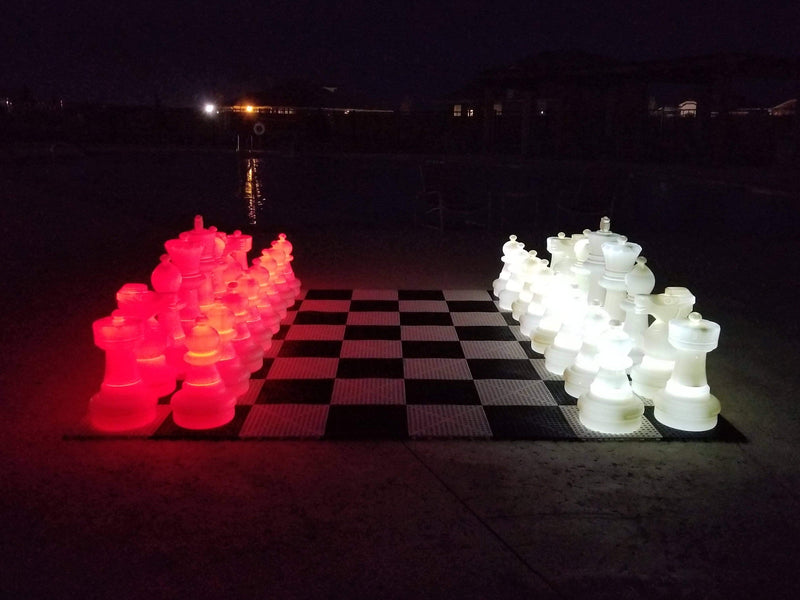 MegaChess MegaChess 25 Inch Plastic Light-up LED Giant Chess Set | Three Options Available