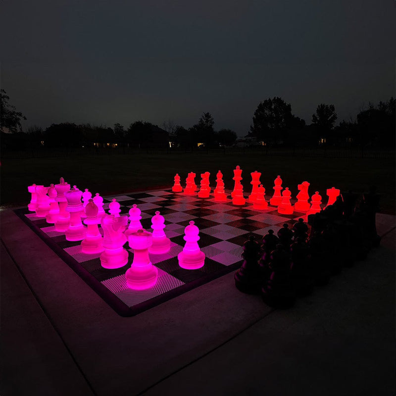 MegaChess MegaChess 25 Inch Plastic Light-up LED Giant Chess Set | Three Options Available