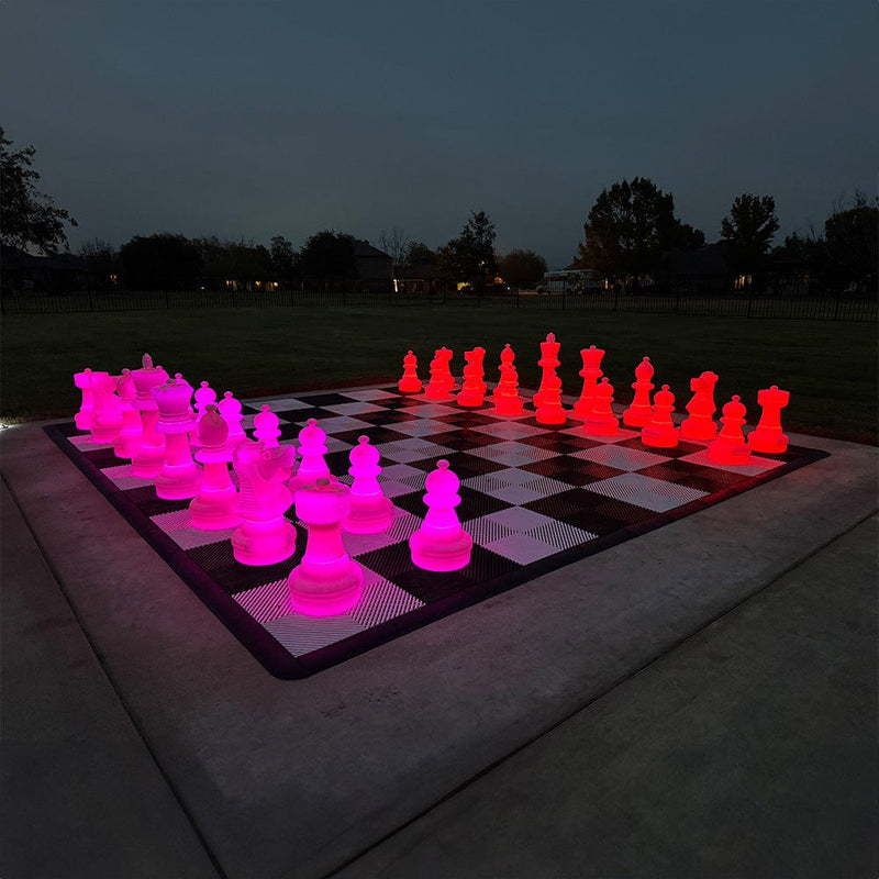 MegaChess MegaChess 25 Inch Plastic Light-up LED Giant Chess Set | Three Options Available