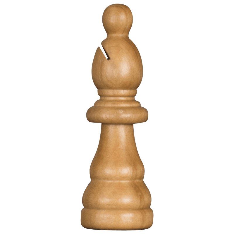 Giant Chess Piece 5 Inch Light Rubber Tree Bishop