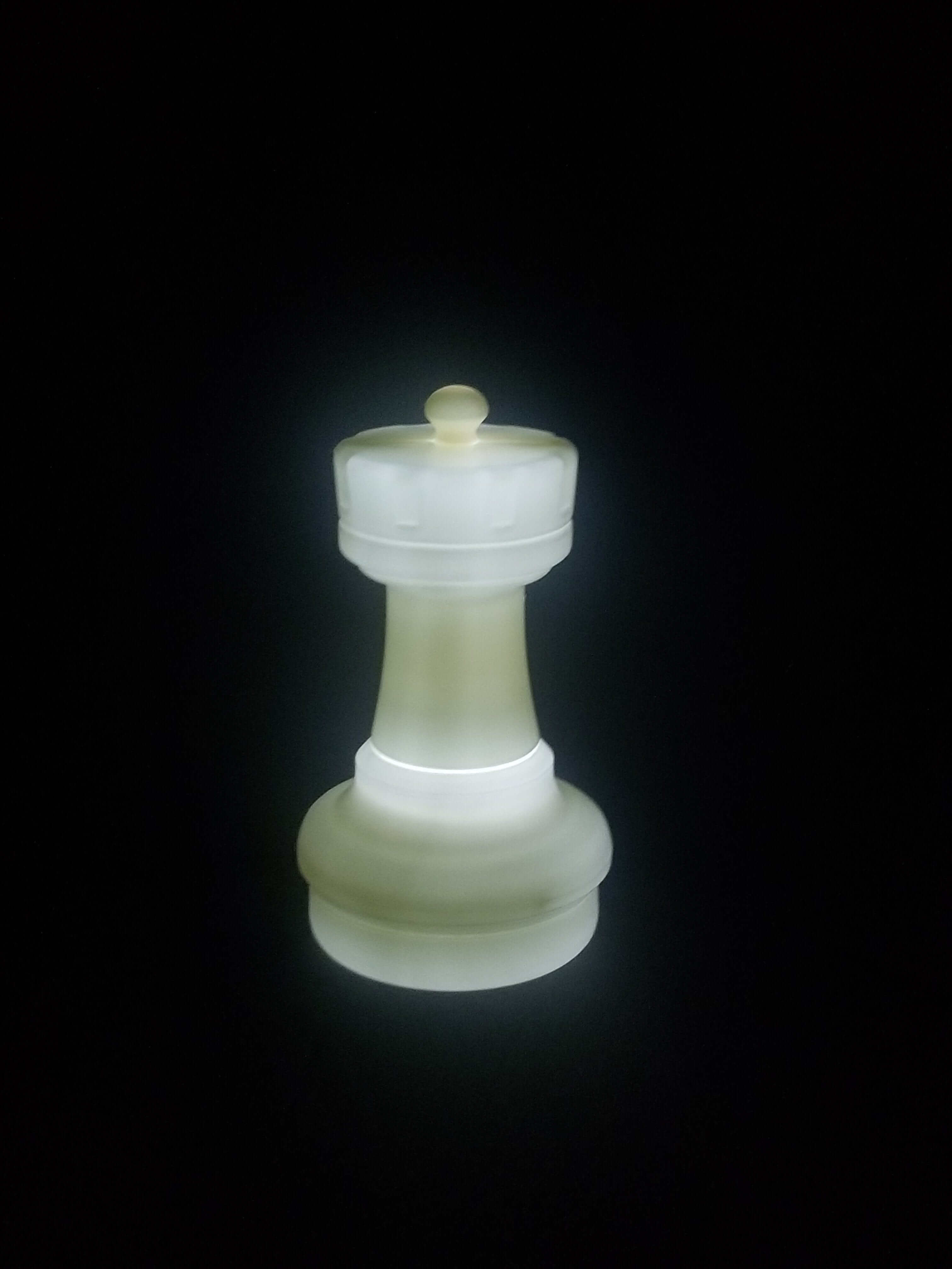 17 Inch LED Rook Individual Plastic Chess Piece - White