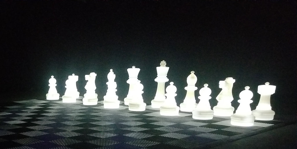 MegaChess 26 Inch Perfect Light-up LED Giant Chess Set - Option 1 - Da