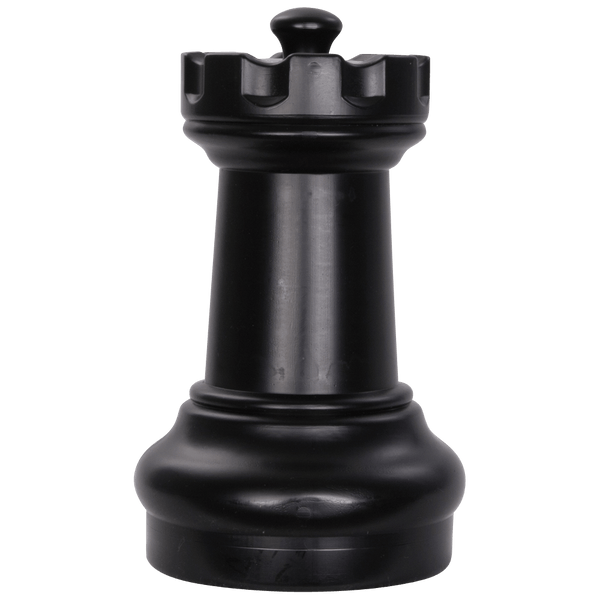  MegaChess Individual Chess Piece - Rook - 8.5 Inches Tall -  Black : Toys & Games