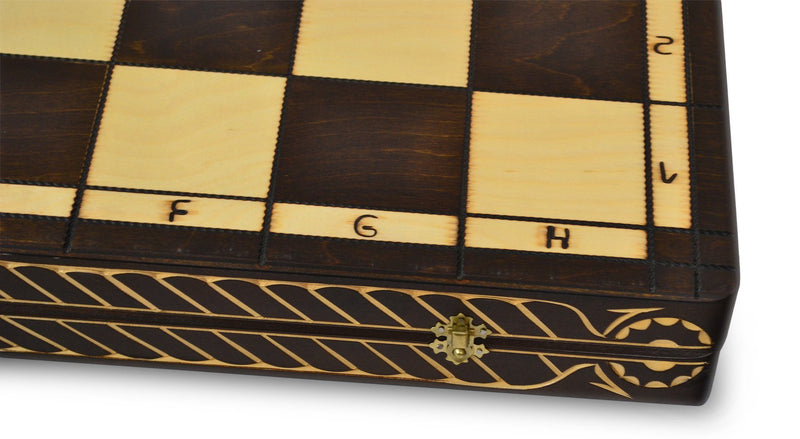 Medieval Luxury Chess Set with Wooden Chessboard Chess Game (Gold