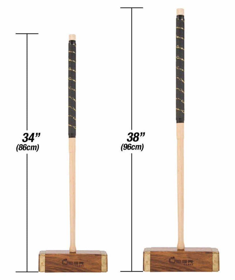 Mega Chess Bowling and Tossing Games Uber Games Croquet Mallet - Champtionship Hardwood - 34 Inch