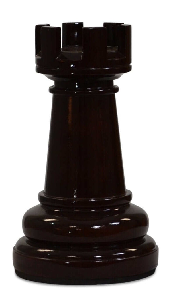 Mega Chess Buy Individual Chess Pieces MegaChess 10 Inch Dark Teak Rook Giant Chess Piece